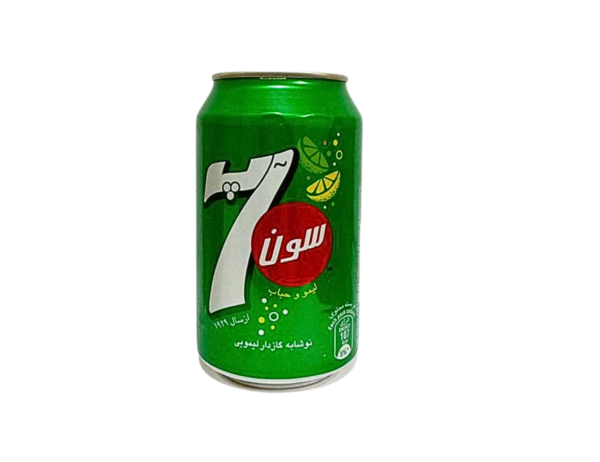 نوشابه قوطی لیمویی "7 آپ" 330ml