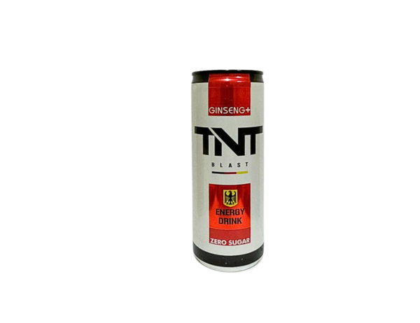 نوشیدنی گازدار انرژی زا TNT بدون شکر و به همراه جینسینگ 250ml